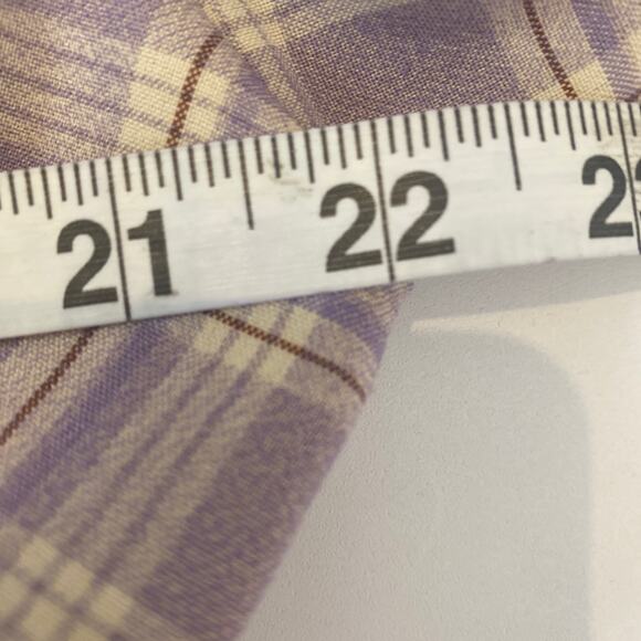 Pretty Little Thing Plaid Long Sleeve Button Down Lilac Shirt Dress NWT Sz 16 - Picture 9 of 15